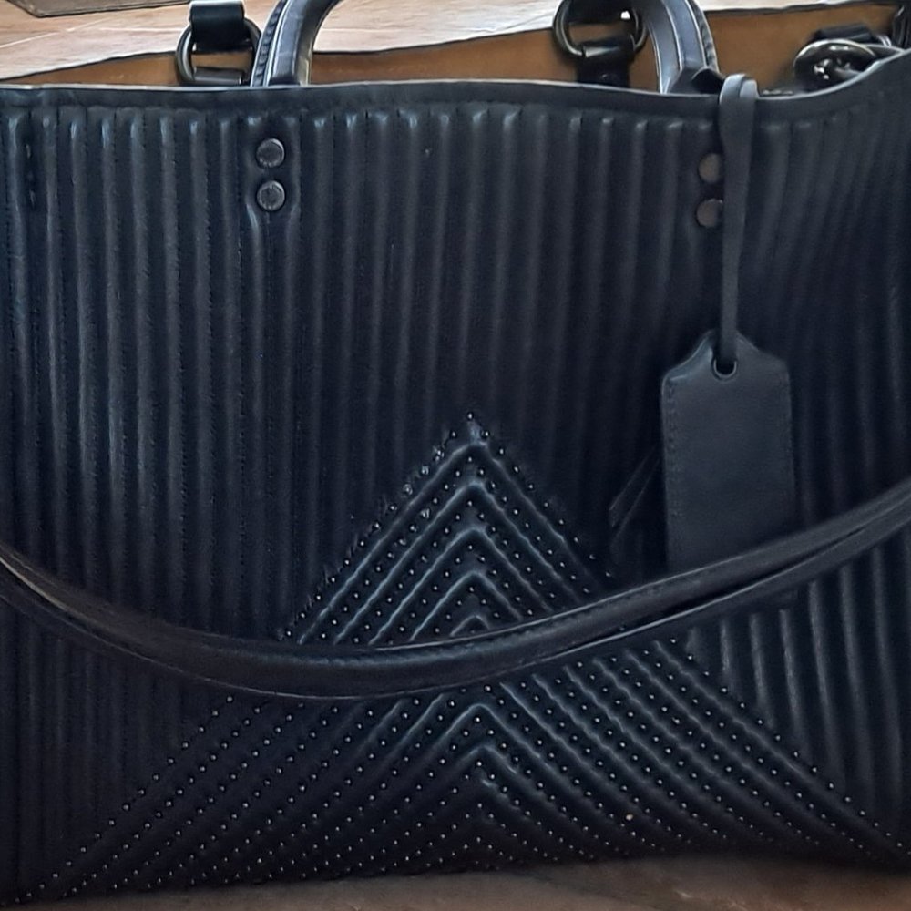 Coach 1941 Rogue Quilted with Rivets Black